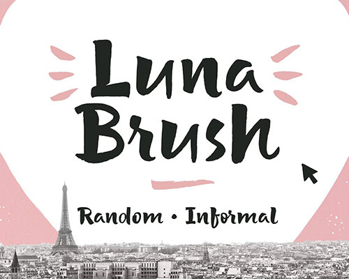 Luna Brush创意唯美字体安装下载