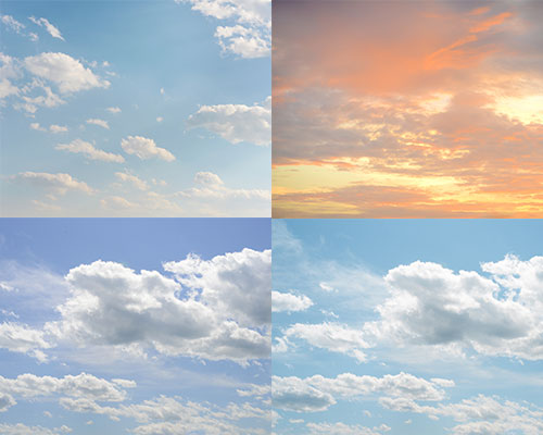 蓝天背景白云天空云朵云彩图片
