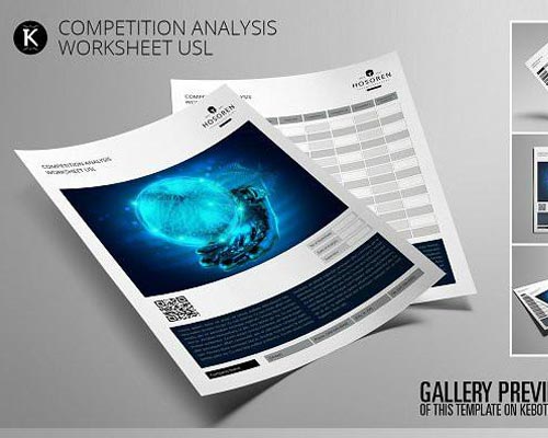 竞争分析表素材下载