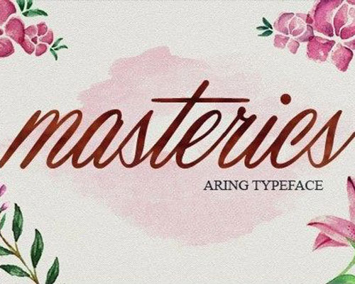 Masterics英文字体下载