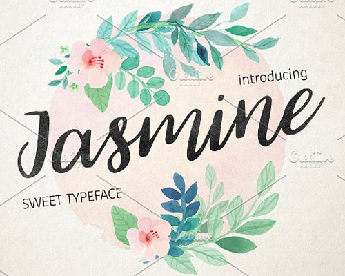 Jasmine英文字体