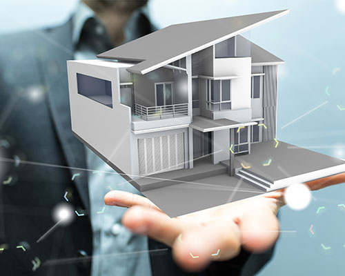 创意商务微型房子模型图片下载