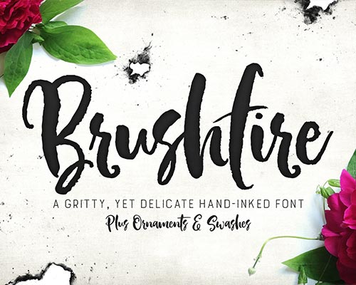 Brushfire手写艺术英文字体下载