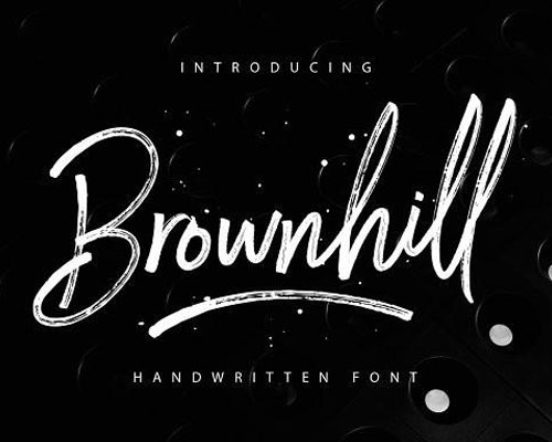 Brownhill个性英文字体下载