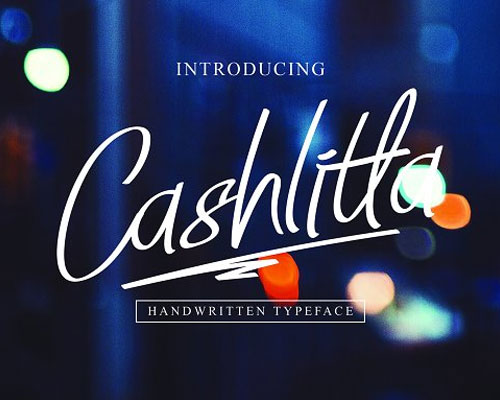Cashlitta创意随性英文字体安装下载
