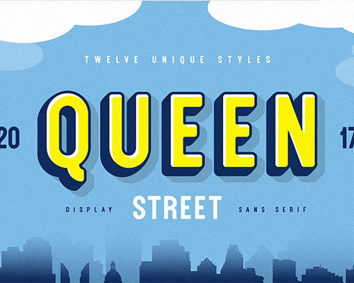Queen创意海报字体下载