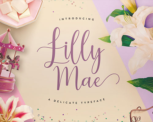 LillyMae唯美花式英文字体下载