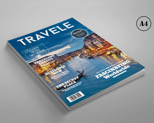 简约创意旅行杂志简介画册设计模板下载
