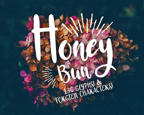 Honey-Bun手写艺术唯美英文字体下载