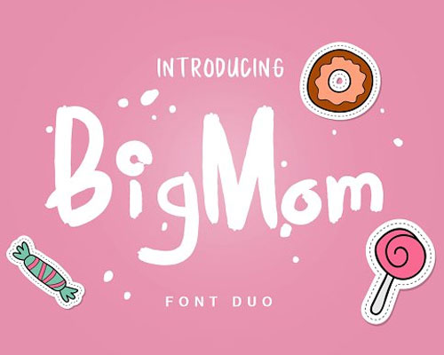 BigMom-Sans唯美创意卡通英文字体下载