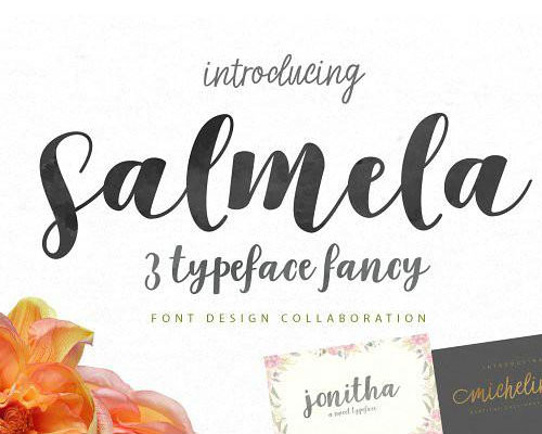 Salmela唯美花式英文字体安装下载