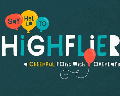 highflier卡通涂鸦英文字体下载