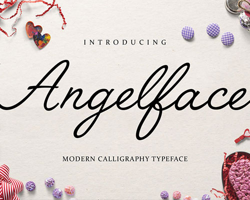 Angelface唯美英文字体安装下载