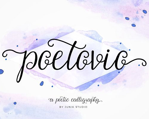 Poetovio唯美英文字体下载