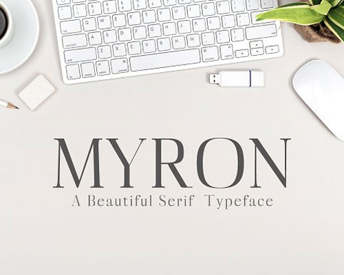 Myron商务工整英文字体下载