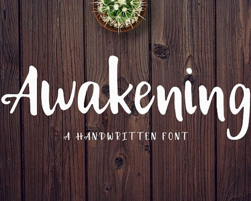 Awakening唯美英文字体下载