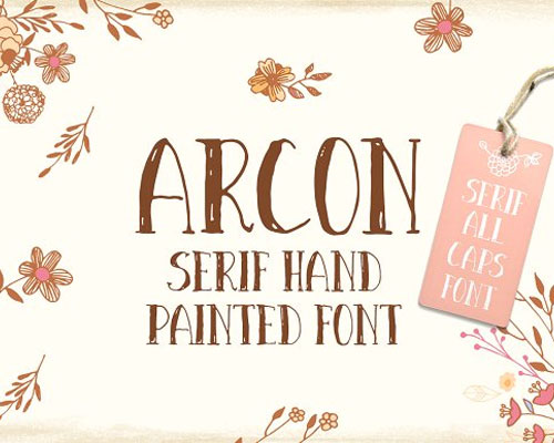 Arcon手绘个性英文字体下载
