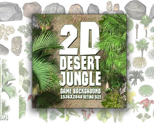 沙漠丛林游戏背景设定景观设计