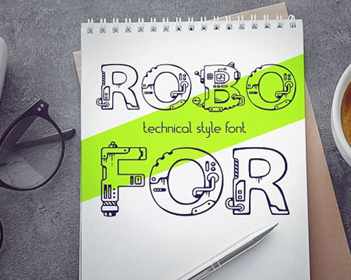 ROBOFOR机械工程字体下载