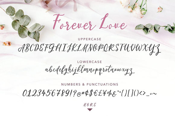 ForeverLove唯美英文字体素材下载3
