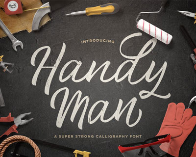 HandyMan时尚英文字体