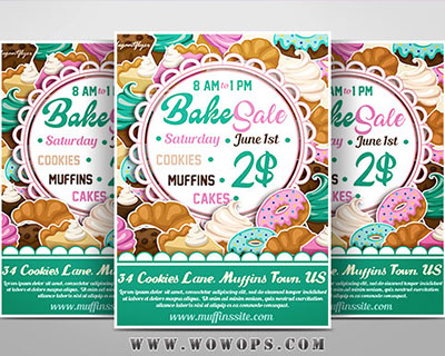 甜品蛋糕烘焙面包店活动海报