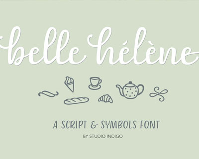 BelleHelene唯美英文字体素材