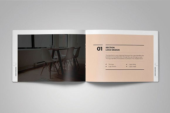 简约文艺公司品牌宣传简介画册模板设计3