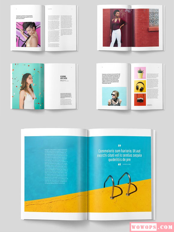 时尚个性欧美杂志书籍画册设计9