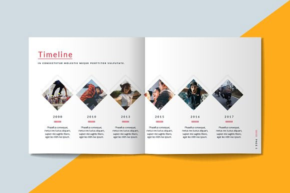 方形企业简介画册宣传册介绍设计模板3