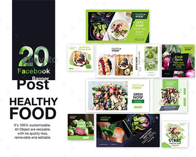绿色健康食品网页广告