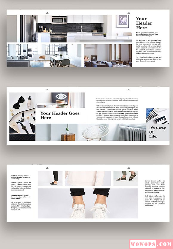 室内装潢家居广告杂志宣传画册模板5