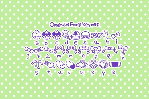 Omekashi可爱卡通表情符号字体下载4