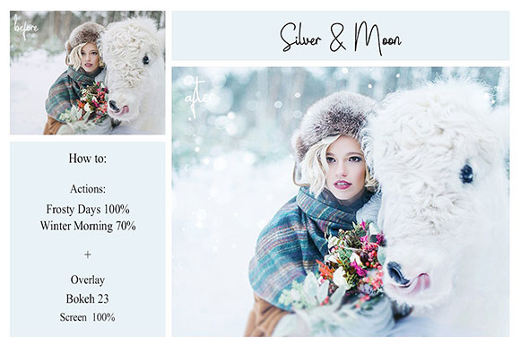 时尚摄影照片增效叠加季冬艺术效果合集素材5