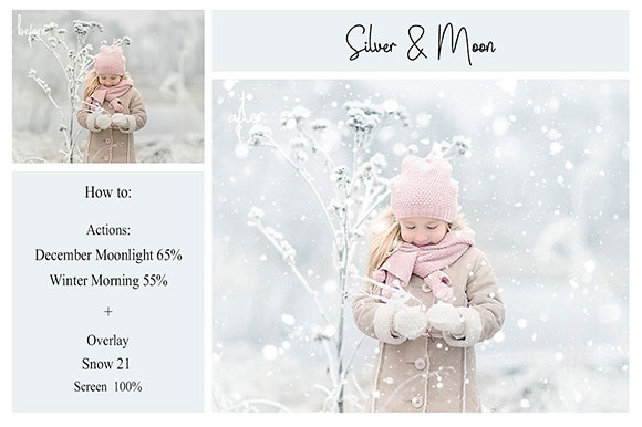 时尚摄影照片增效叠加季冬艺术效果合集素材7