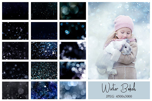 时尚摄影照片增效叠加季冬艺术效果合集素材16