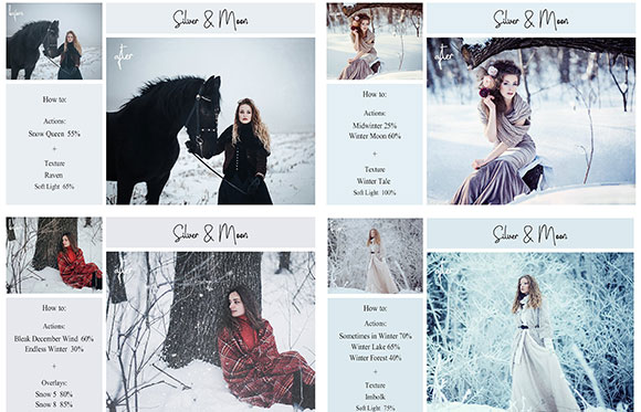 时尚摄影照片增效叠加季冬艺术效果合集素材15