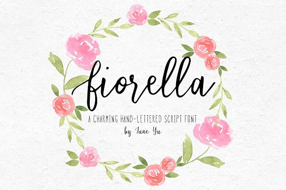 Fiorella唯美花式英文字体下载1