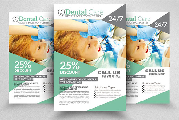 创意美牙牙科诊所医院宣传海报设计5