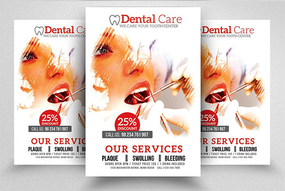 创意美牙牙科诊所医院宣传海报设计8
