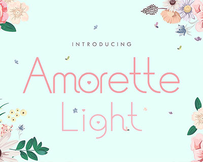 AmoretteLight唯美手写英文