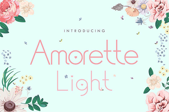 AmoretteLight唯美手写英文字体下载