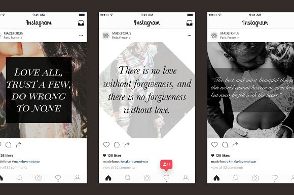 爱情语录Instagram社交媒体宣传横幅5
