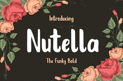 Nutella手写英文字体素材下载1