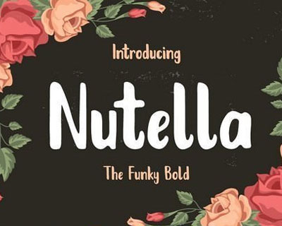 Nutella手写英文字体素材下载
