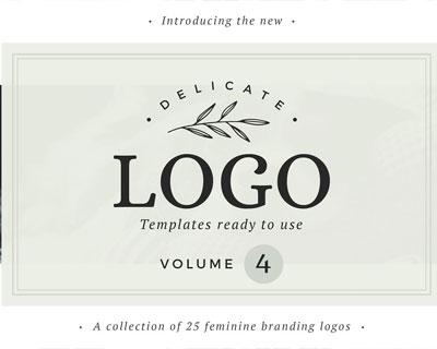清新优雅简约品牌LOGO标志设计