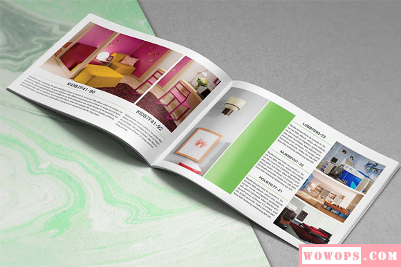 时尚典雅酒店室内景观画册设计模板下载5