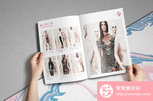 时尚通用杂志目录画册设计模板5