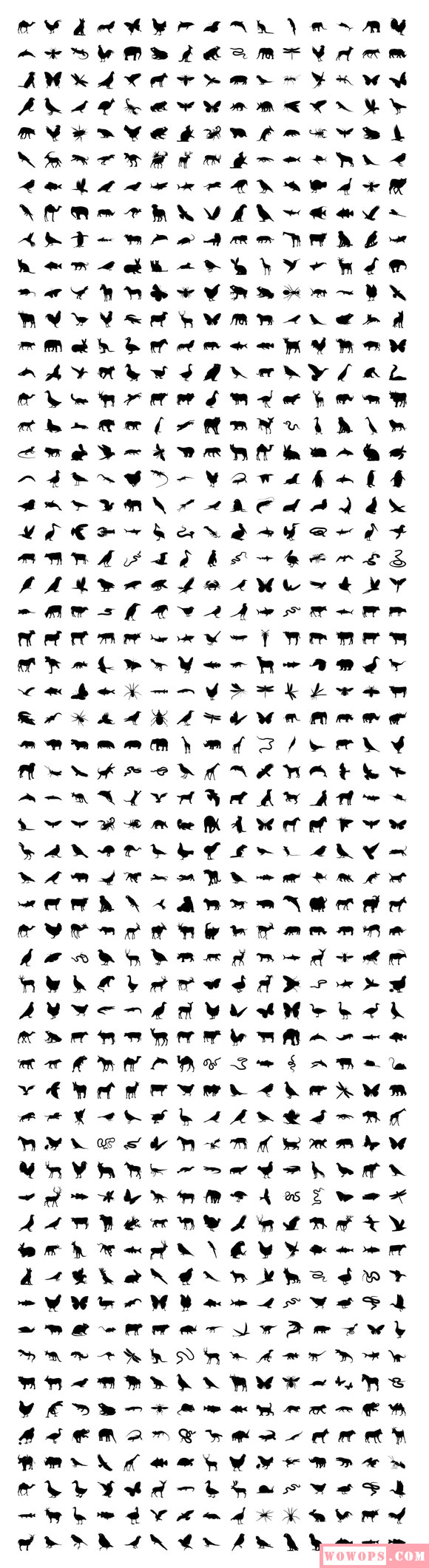 动物鸟类剪影实用图标素材下载2