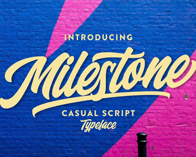 Milestone英文字体下载